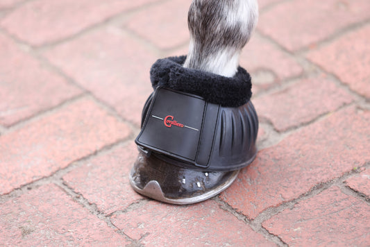 Hufglocken Gummi mit Teddy-Fleece