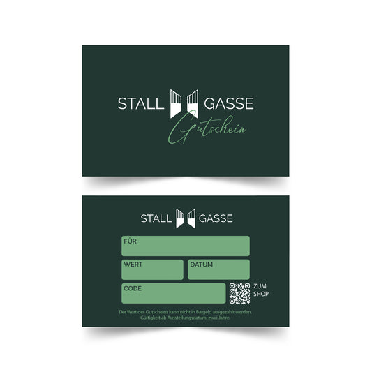 Stallgasse Gutschein